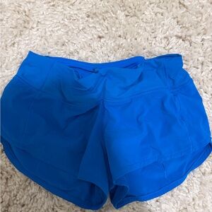 Lululemon Athletica Vibrant Blue Athletic Shorts